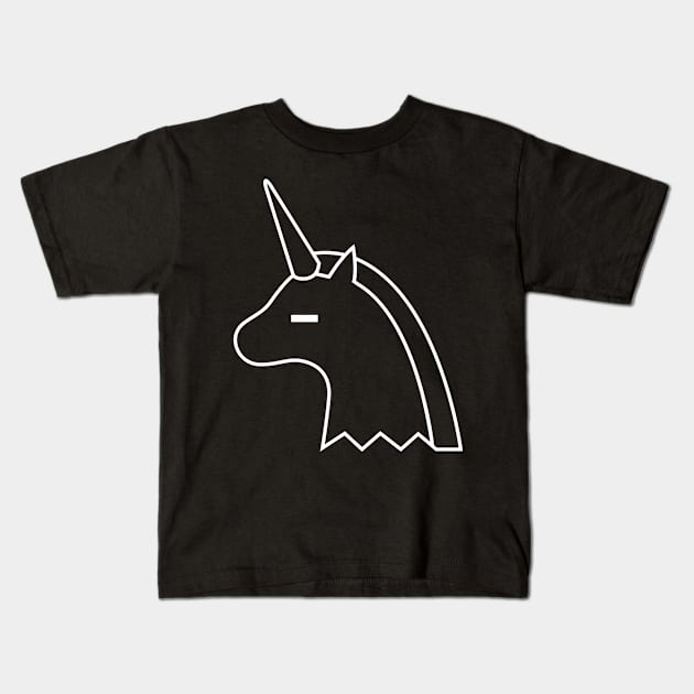 // white unicorn // Kids T-Shirt by baltamkatinui